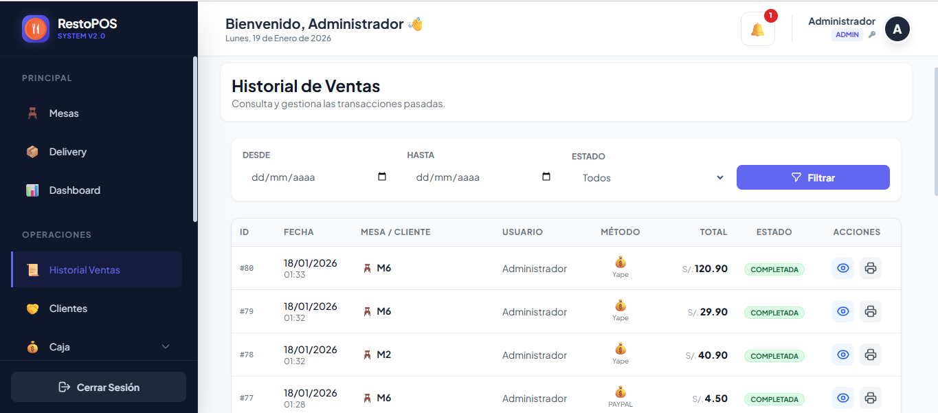 Galería de RestoPOS 6